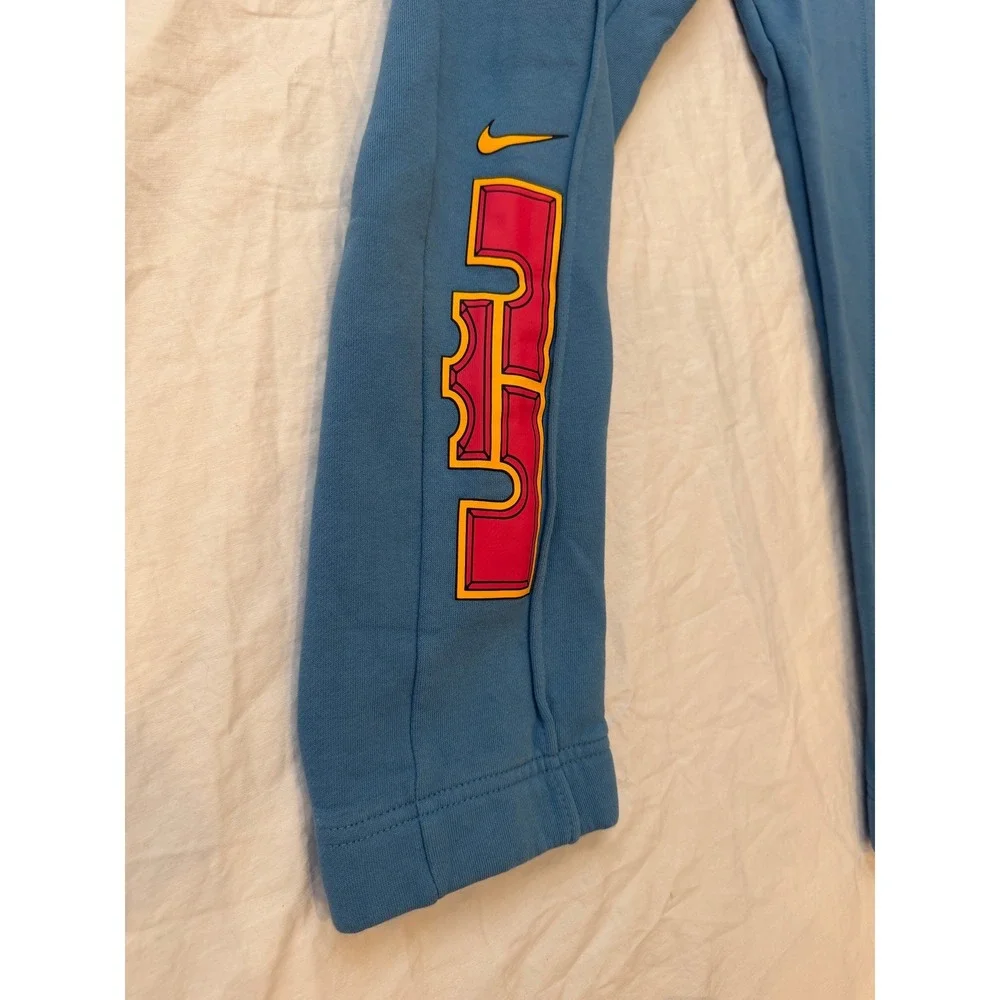 Nike LeBron James Strive For Greatness Blue Fleece Sweatpants Joggers Boys xL